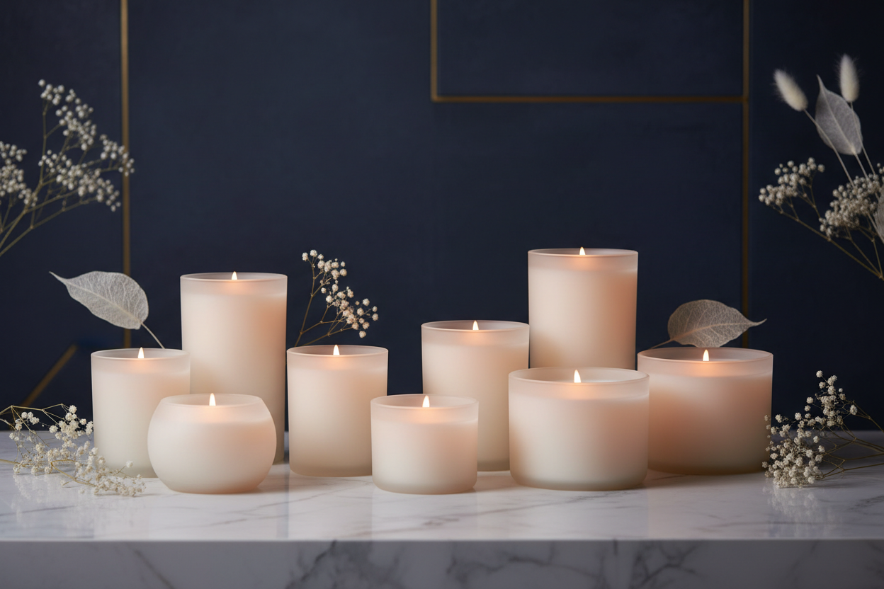 White Candles Luxurious Hero Image